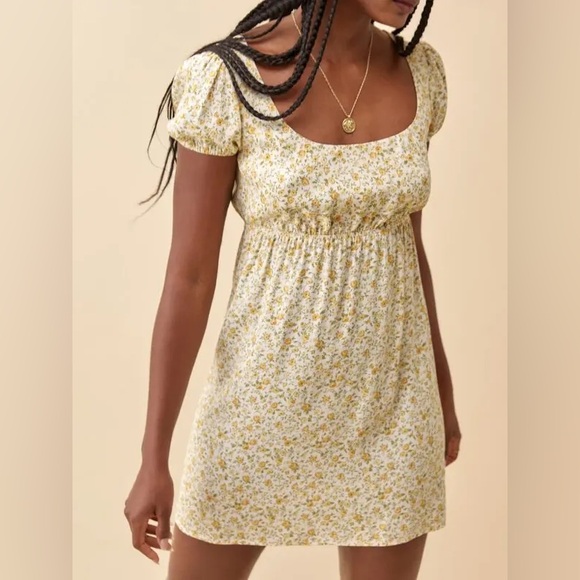 Reformation Dresses & Skirts - Reformation Zello Dress Lima Floral XS Puff Sleeve Mini Cottagecore Summer